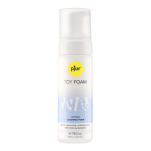 Pjur Toy Foam giver en mild og skånsom men meget effektiv rengøring af seksuelle produkter af alle materialer. Få den hos Else O shop